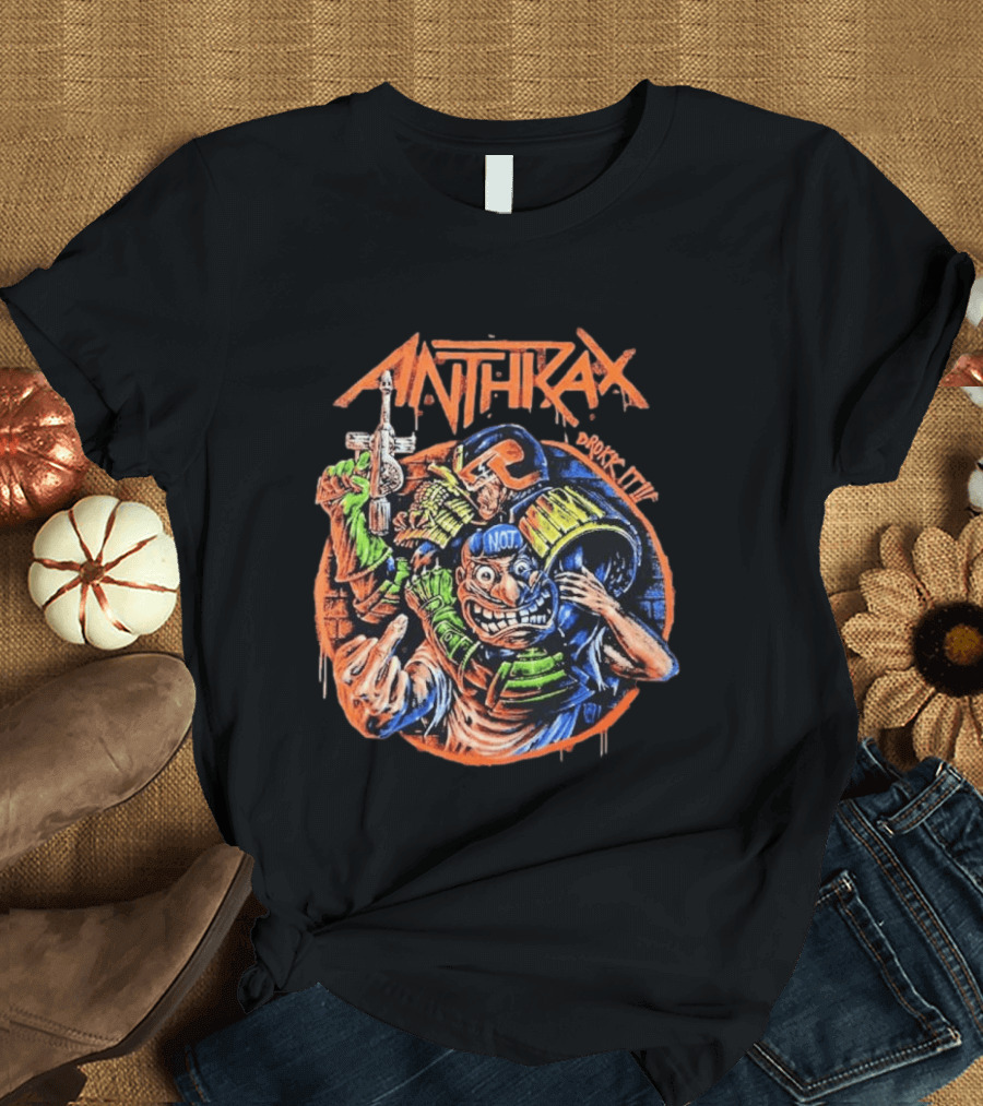 Anthrax Australia 2026 Tour The Not Man Robocop Drokk It T-Shirt