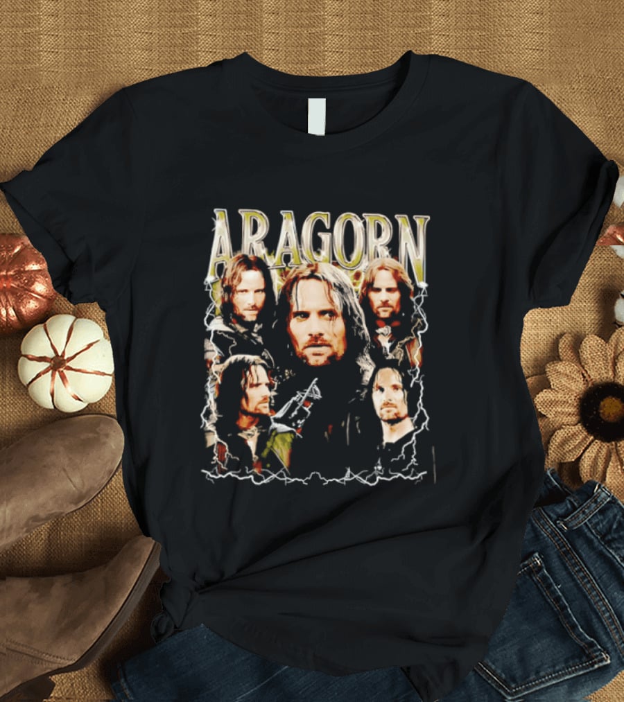 Aragorn Character Collage Lord Of The Rings T-Shirt