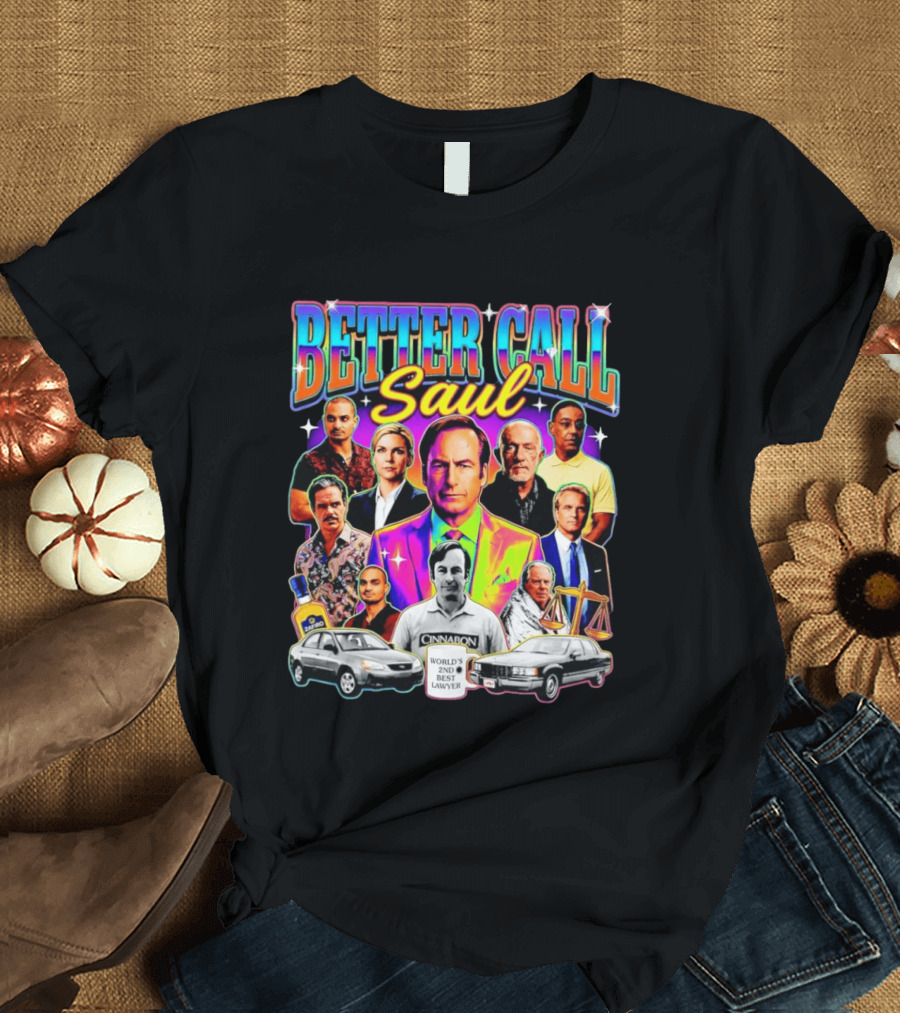 Better Call Saul Breaking Bad Characters Jimmy McGill Kim Wexler Mike Gus T-Shirt