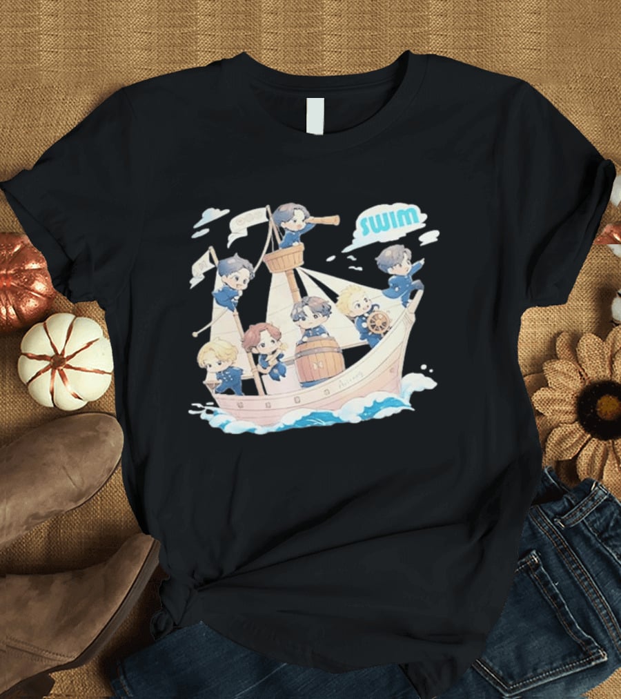 BTS Arirang World Tour Swim Track Sailboat Adventure T-Shirt