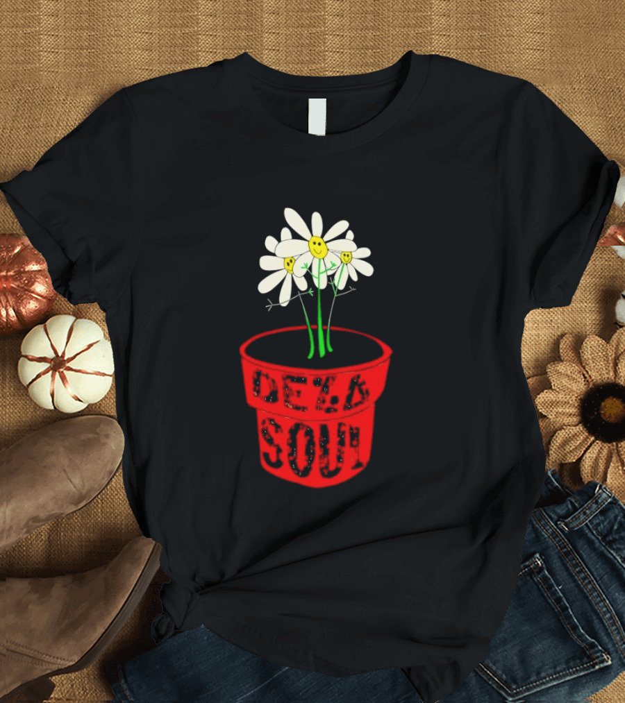 De La Soul Is Dead Flower Pot With White Daisies T-Shirt