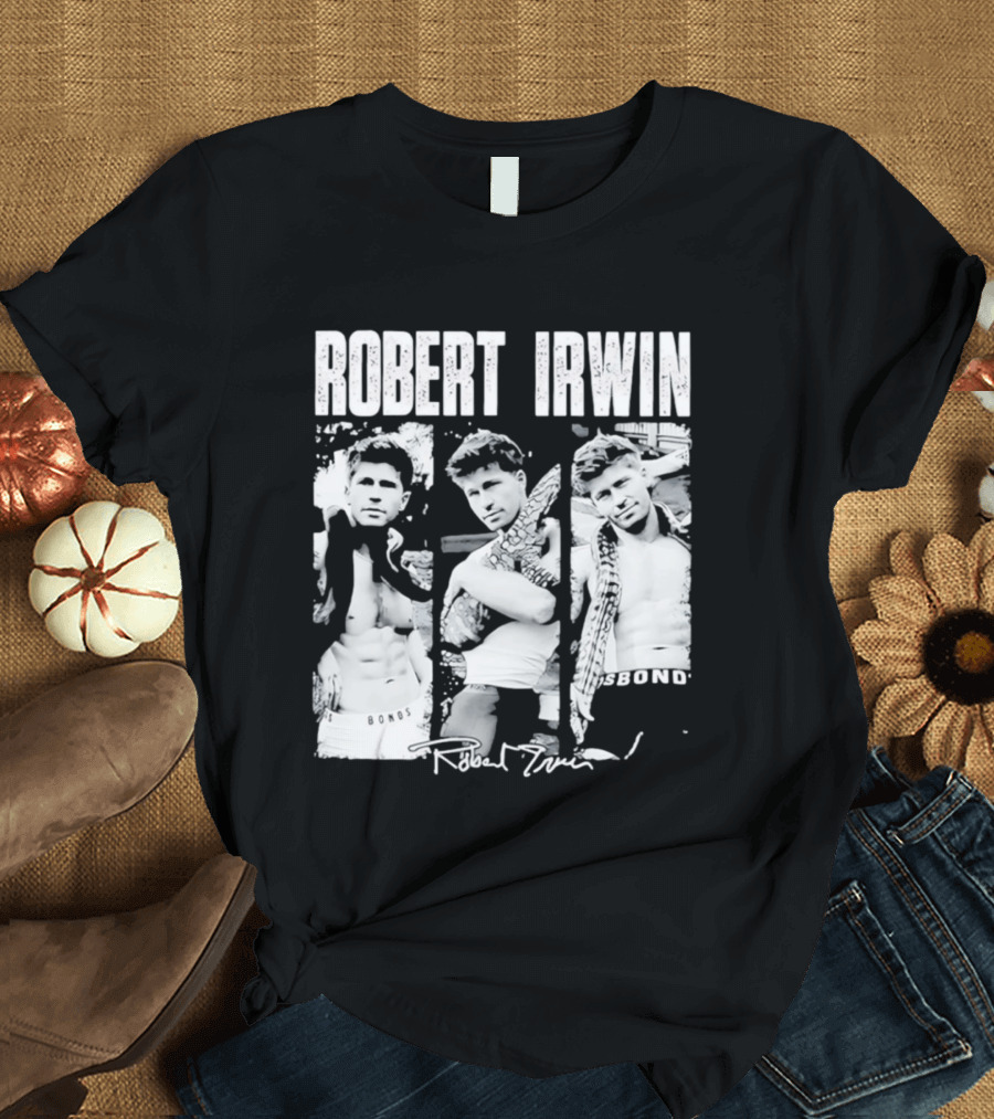 Robert Irwin Animal Wildlife Bonds Crocodile And Signature T-Shirt