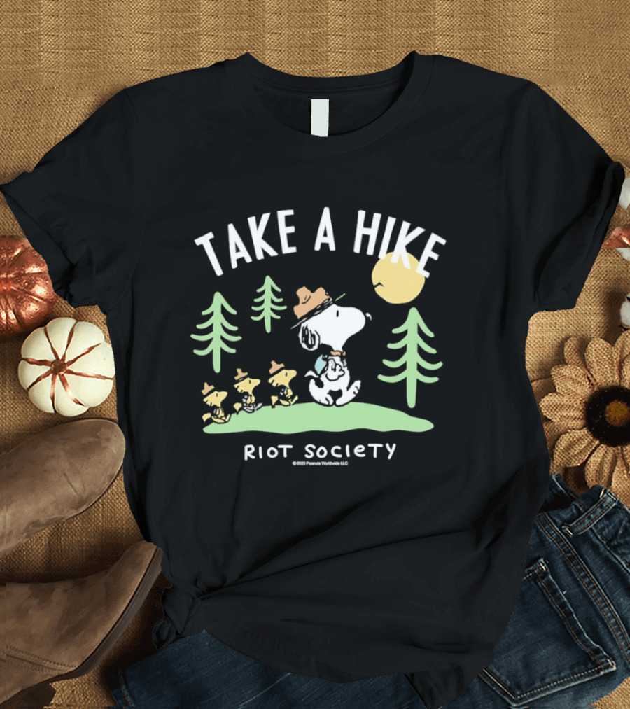 Snoopy Woodstock Take A Hike Riot Society T-Shirt