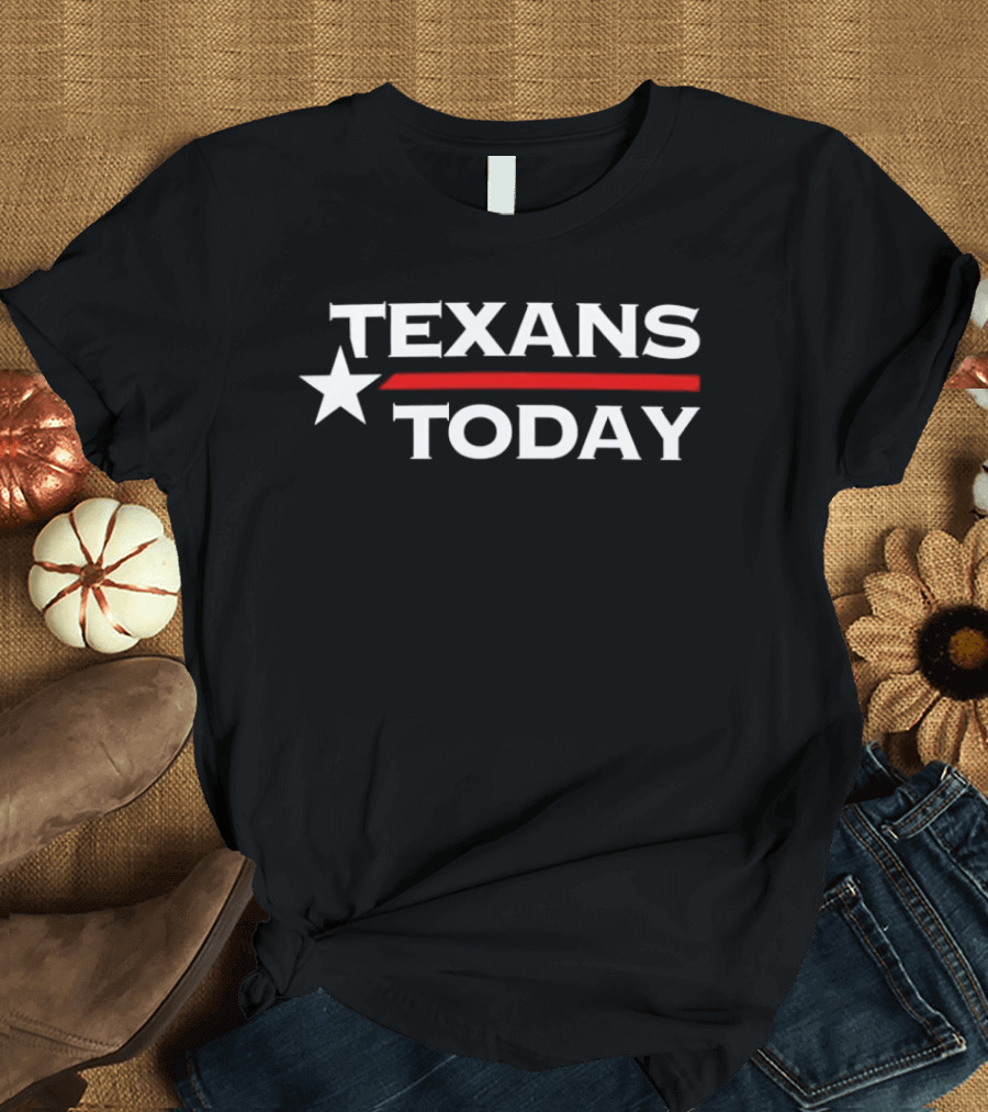 Texans Today Star Red Line T-Shirt