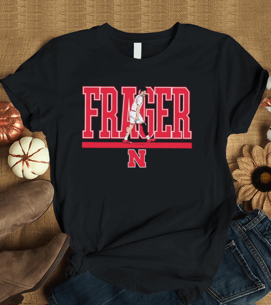Frager Nebraska Cornhuskers N Logo Rollie Fraser T-Shirt