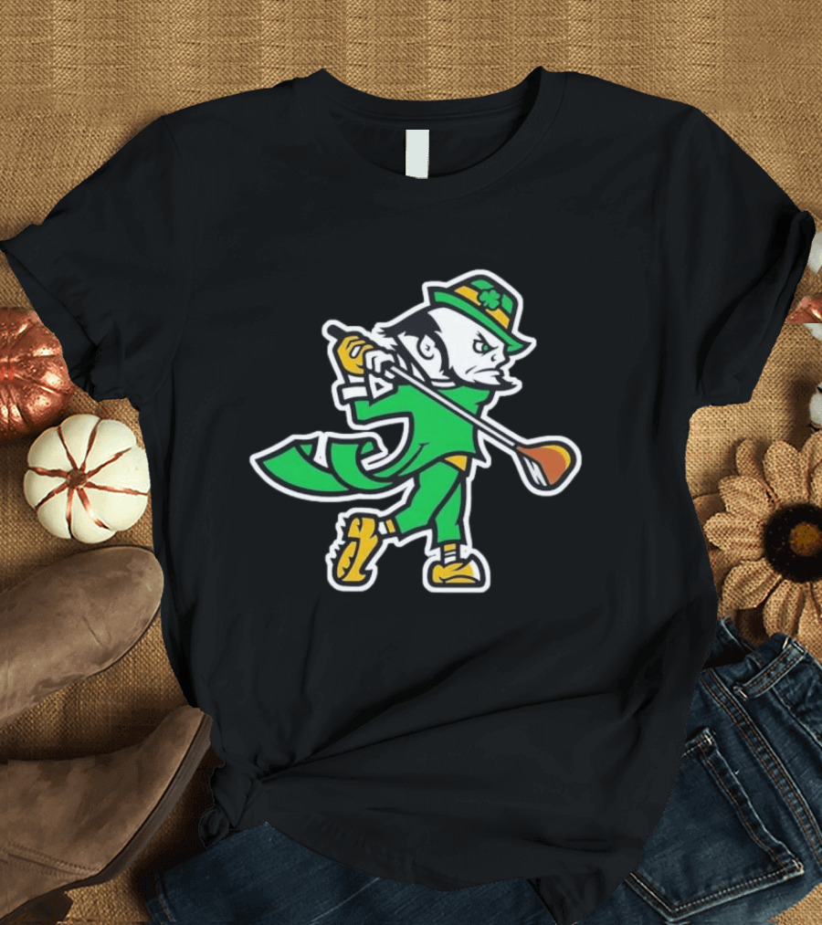 Notre Dame Fighting Irish Golf Leprechaun 2026 T-Shirt