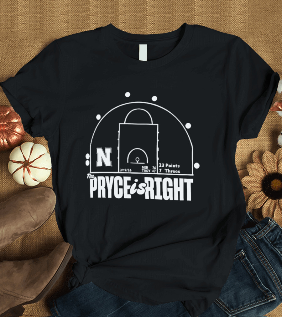 The Pryce Is Right N Basketball Court Stats 23 Points 7 Threes T-Shirt
