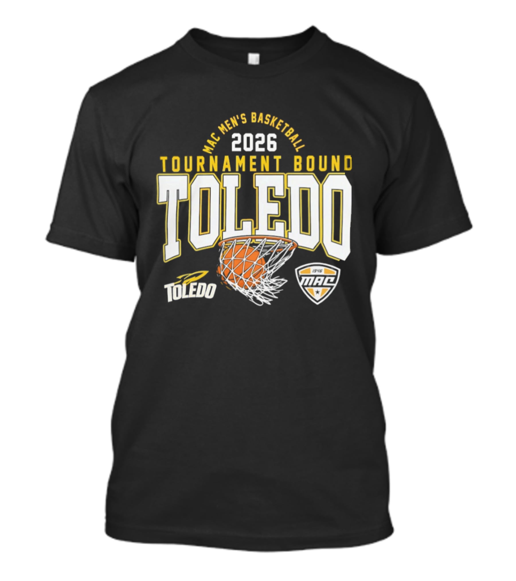 Toledo Rockets 2026 MAC Men's Basketball Tournament Bound T-Shirt