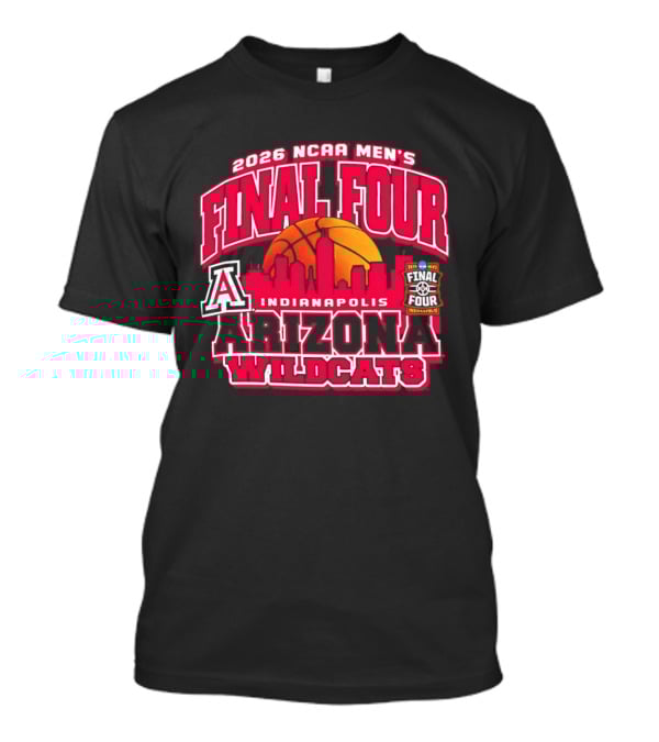 2026 NCAA Men's Final Four Indianapolis Arizona Wildcats Basketball T-Shirt
