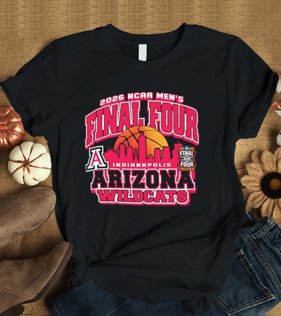 2026 NCAA Men's Final Four Indianapolis Arizona Wildcats Basketball T-Shirt