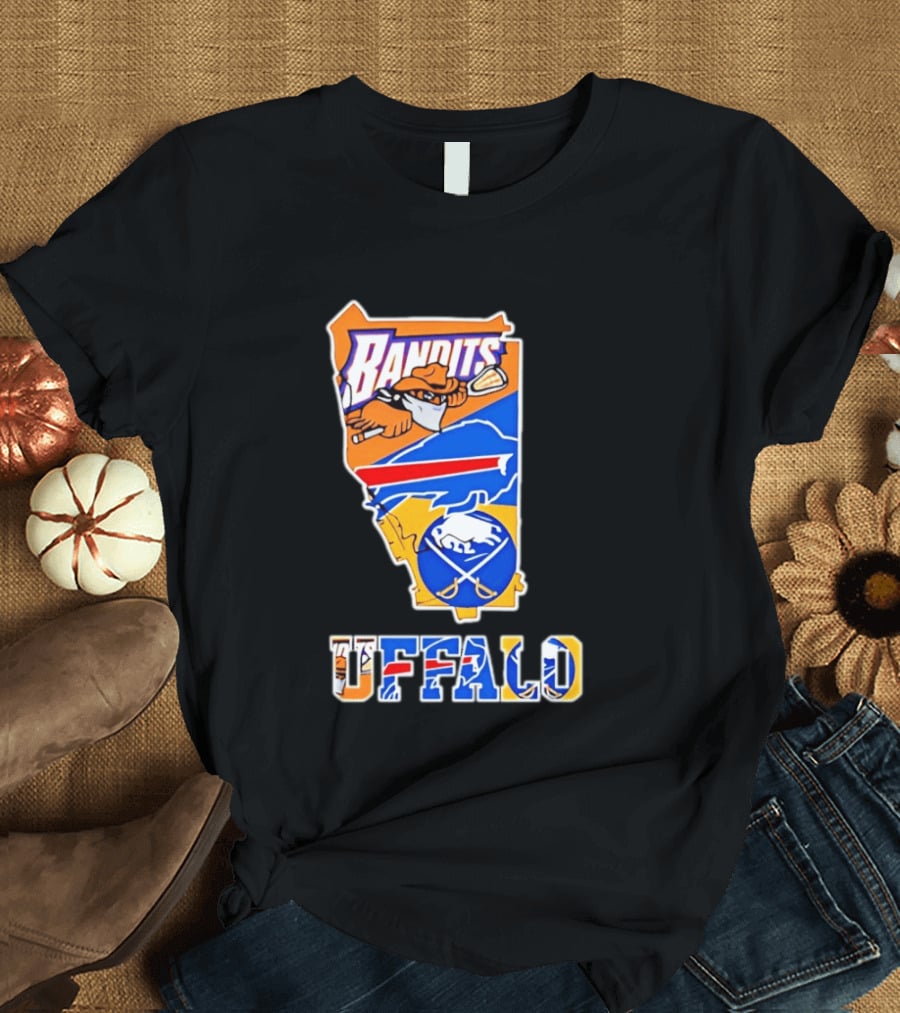 Buffalo Bandits Bills Sabres Sports Teams State T-Shirt