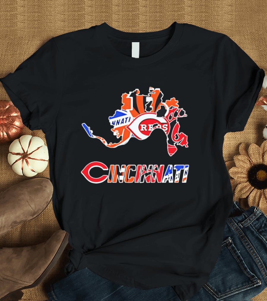 Cincinnati Reds Bengals Bearcats Cyclones Sports Teams T-Shirt