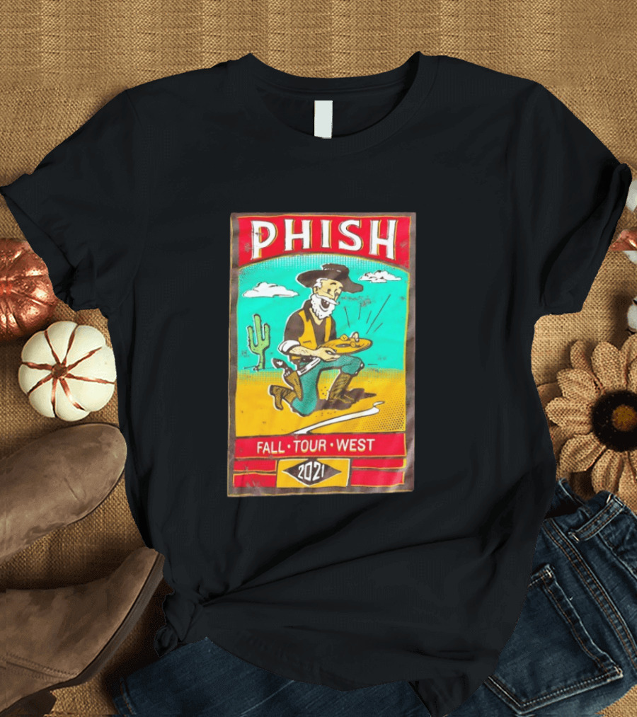 Phish Fall Tour West 2021 Prospector Desert Scene T-Shirt