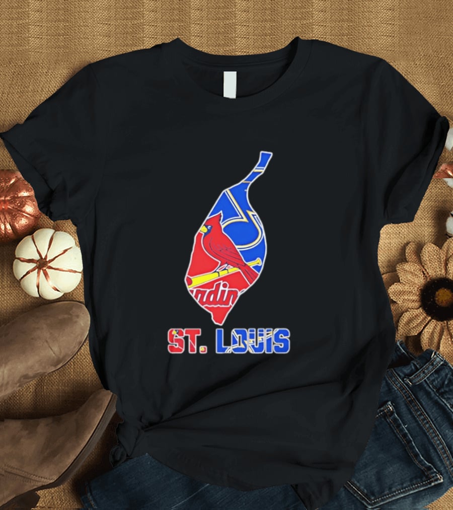 St. Louis Cardinals And Blues Team Spirit T-Shirt