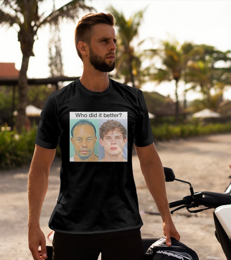 Who Did It Better Tiger Woods Shot Comparison T-Shirt