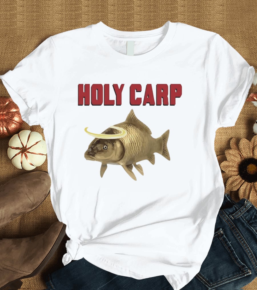 Holy Carp Fish With Halo T-Shirt
