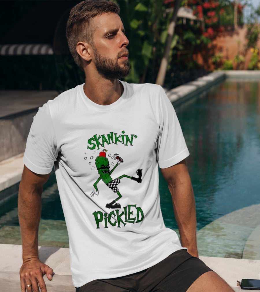 Skankin' Pickle Dancing Cartoon Character Fun Novelty T-Shirt