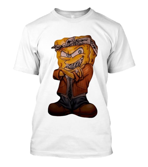 SquarePants Registered Flex Offender Gangster With Bandana And Bling T-Shirt