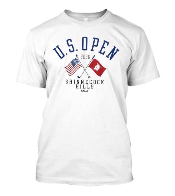 U.S. Open 2026 Shinnecock Hills USGA American And Red Flags T-Shirt