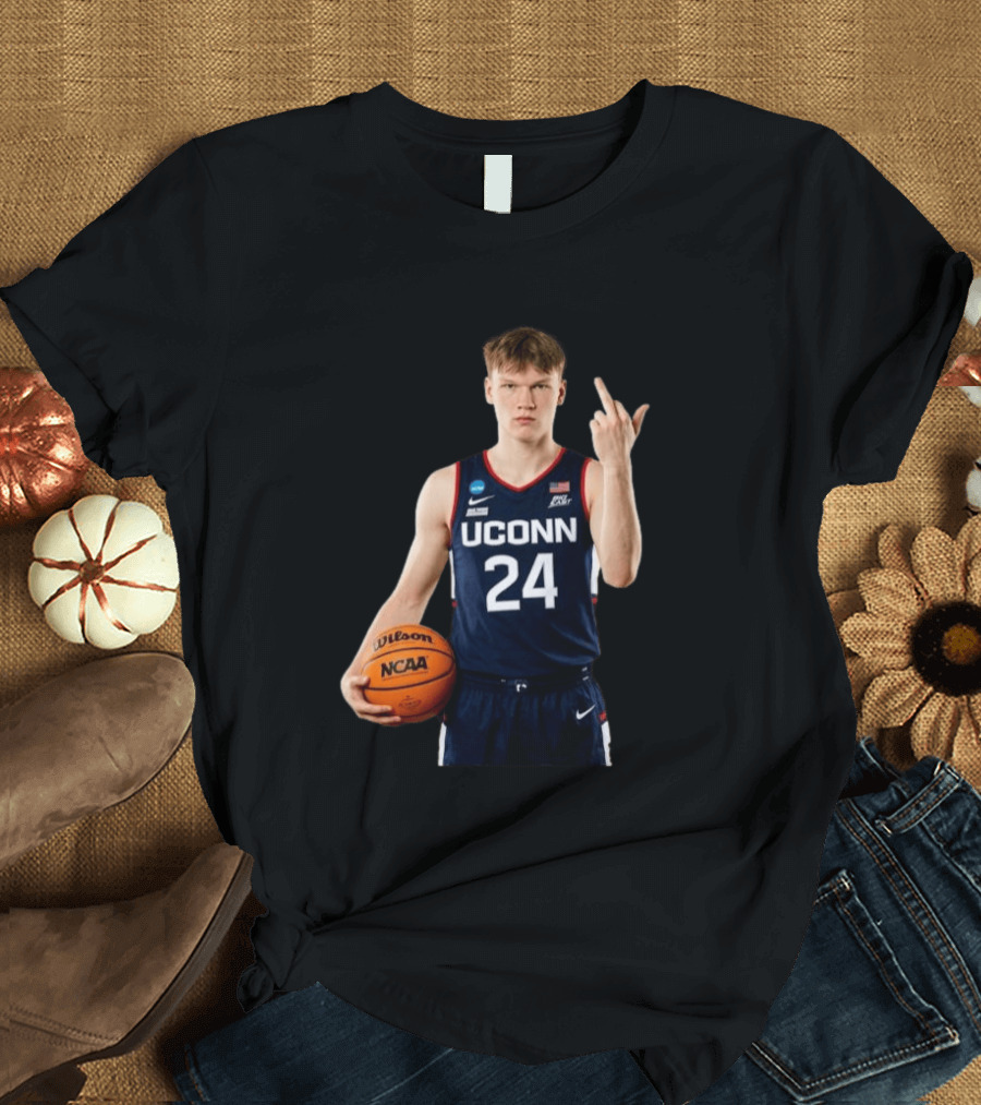 Braylon Mullins UConn Huskies 24 NCAA Basketball Middle Finger T-Shirt
