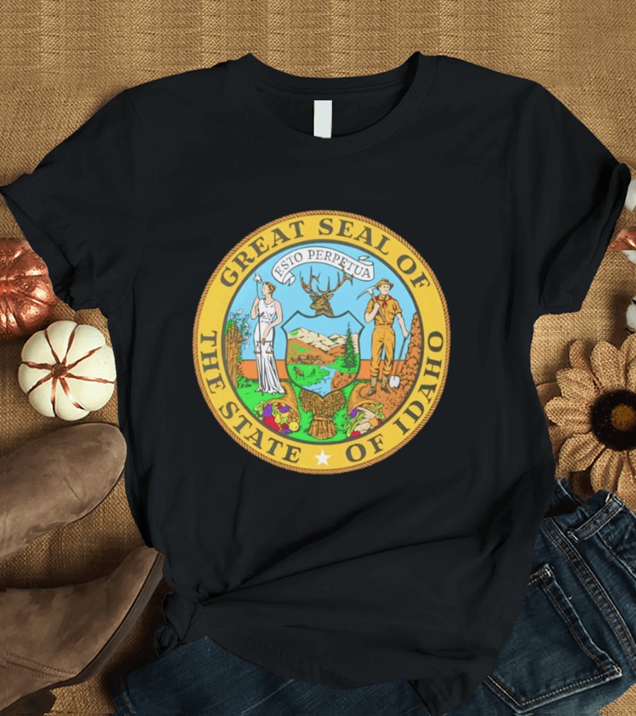 Great Seal Of The State Of Idaho Esto Perpetua T-Shirt