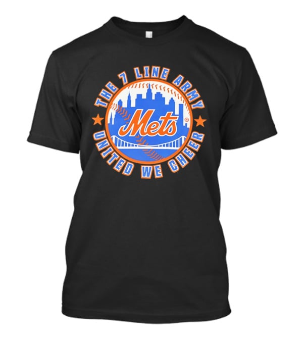 New York Mets The 7 Line Army United We Cheer T-Shirt