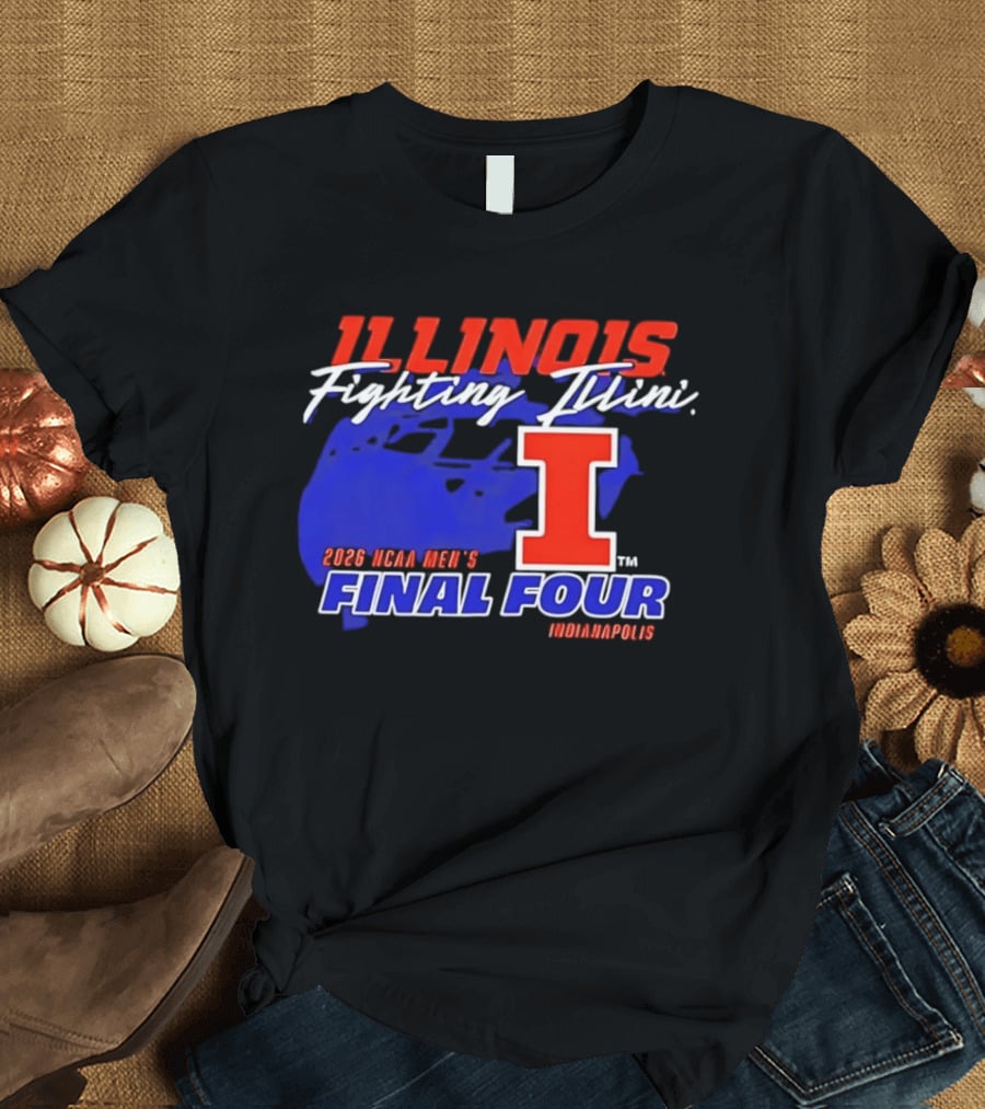 Illinois Fighting Illini 2026 NCAA Men's Final Four Indianapolis T-Shirt