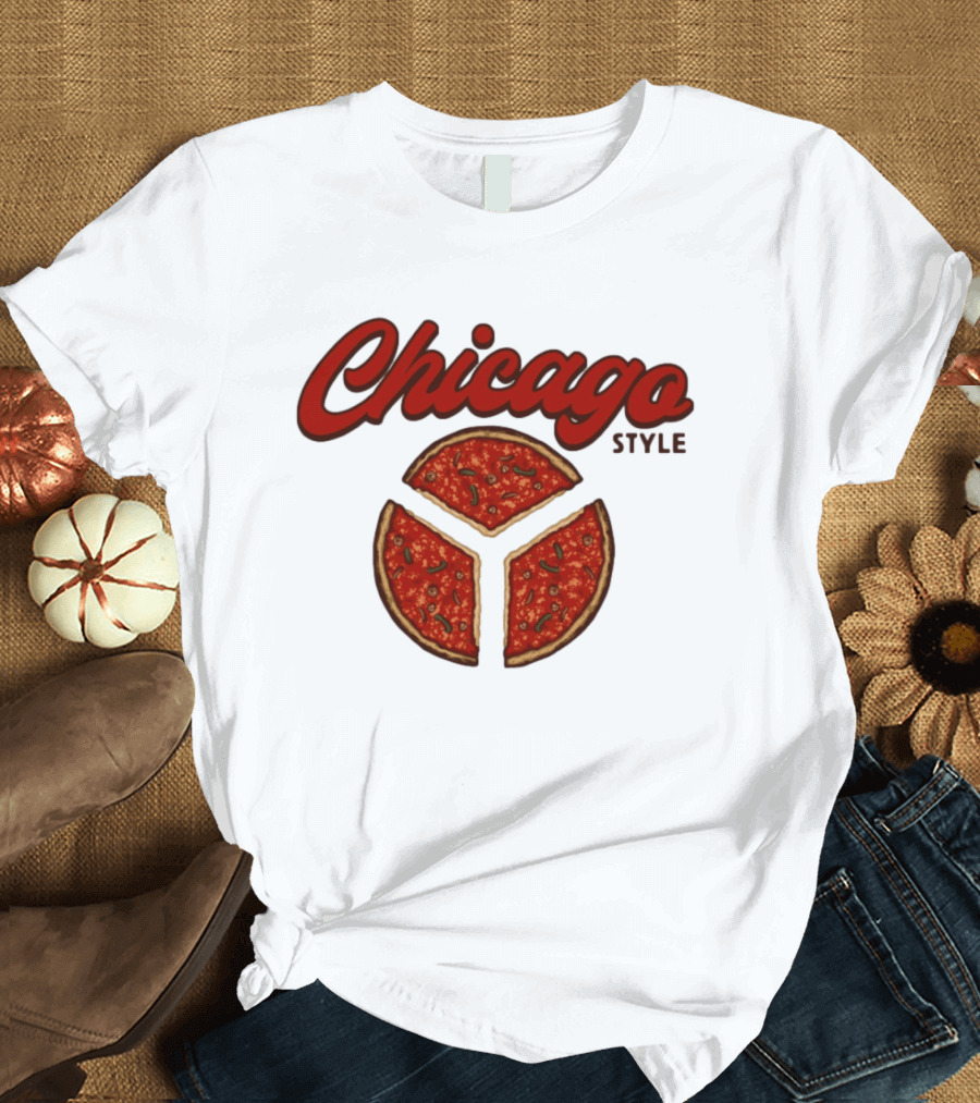 Chicago Style Deep Dish Pizza Slices T-Shirt