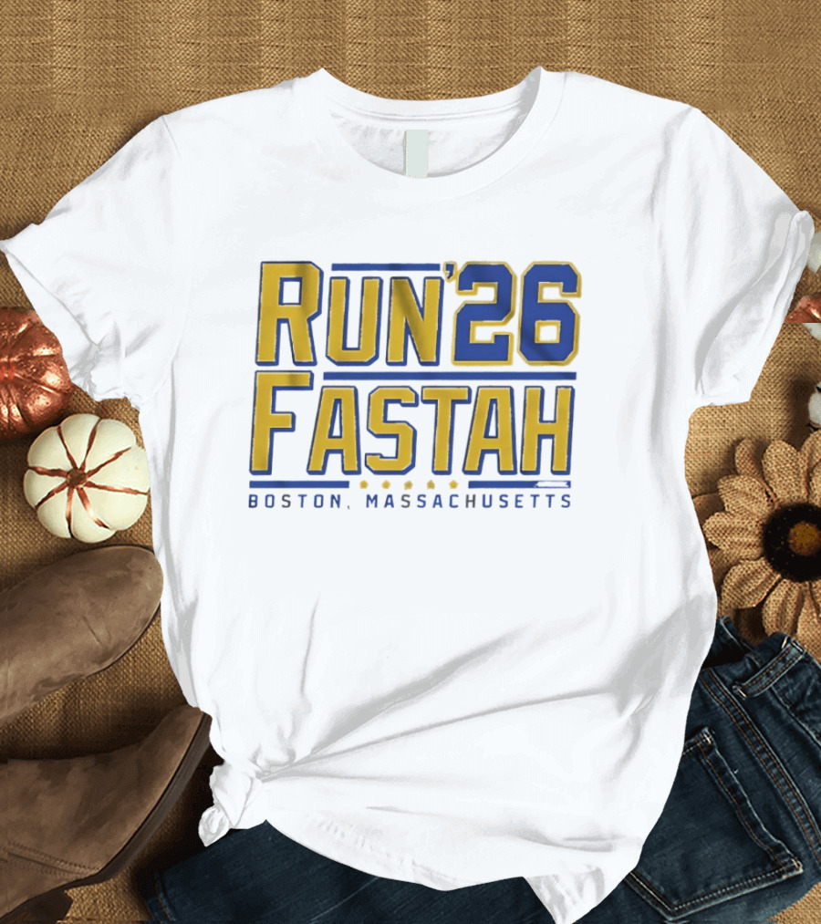 Run Fastah 26 Boston Massachusetts T-Shirt