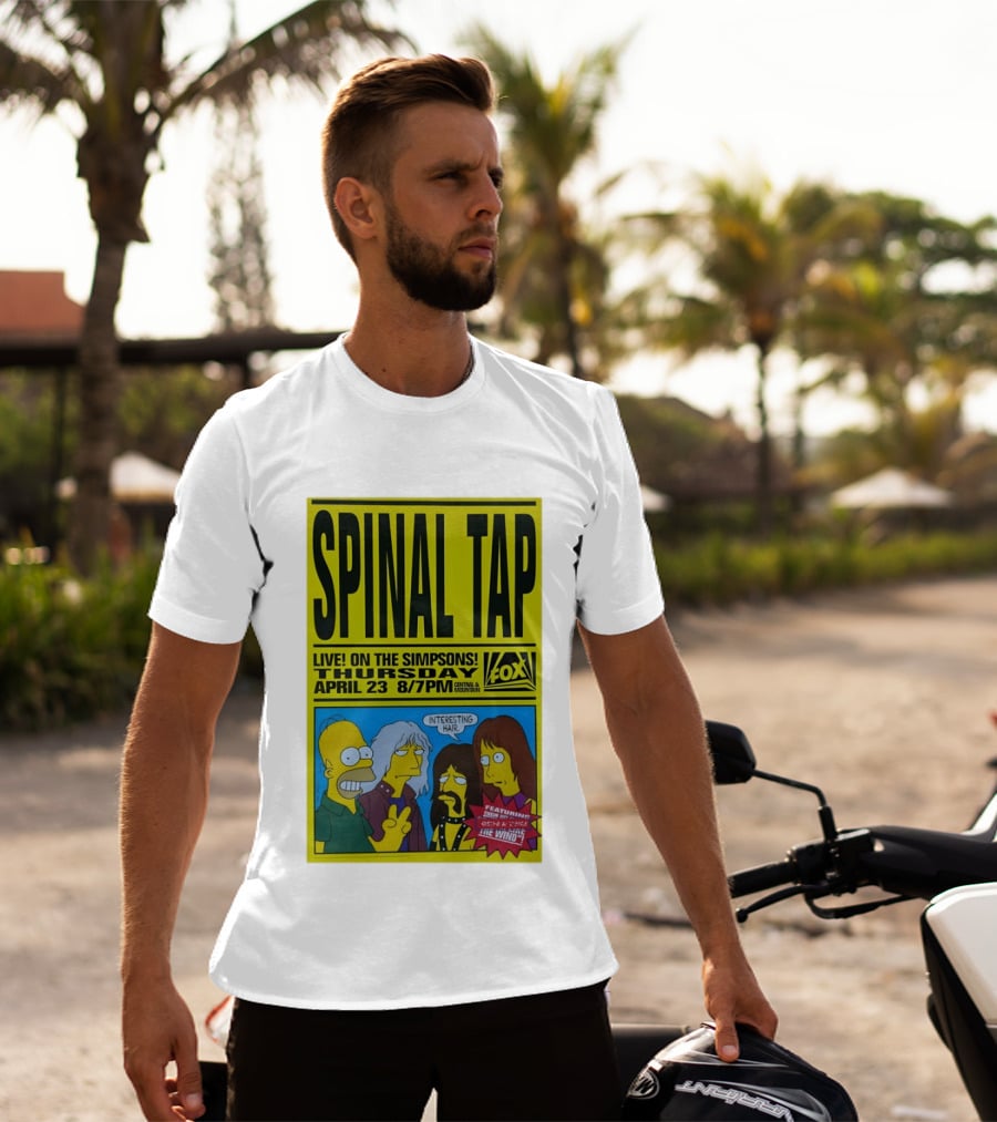 Spinal Tap Live On The Simpsons Thursday April 23 Fox 8 7pm With Interesting Hair T-Shirt