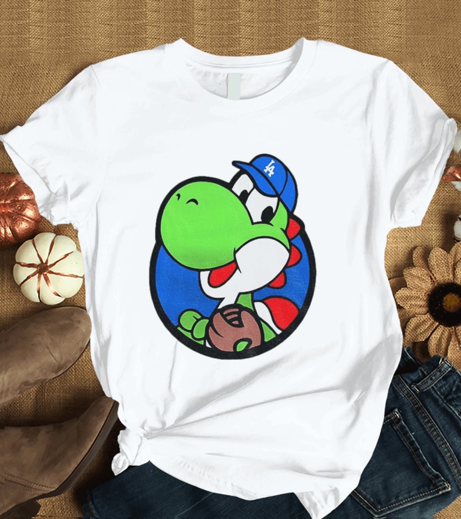 Super Mario Yoshi Los Angeles Dodgers Baseball MLB 2026 T-Shirt