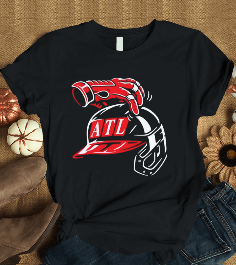 ATL Head Scratch Red Sox Baseball Helmet T-Shirt