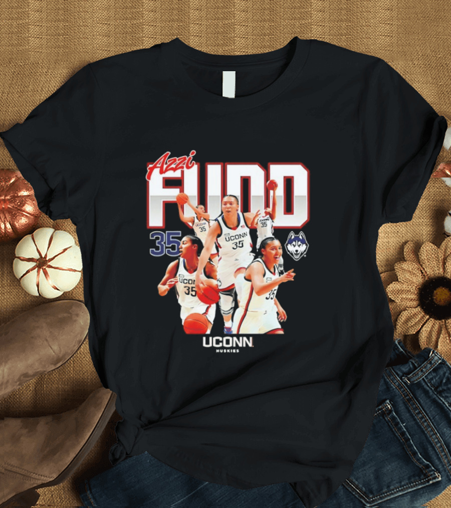 Azzi Fudd UConn Number 35 Huskies Basketball UConn Huskies T-Shirt