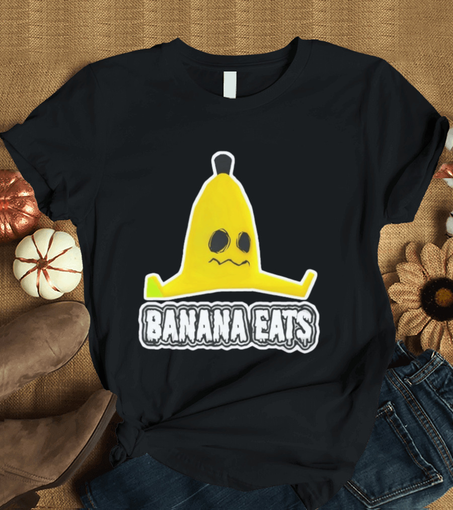Banana Eats Game Inspired Funny Yellow T-Shirt