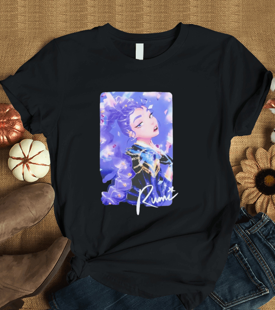 Rumi KPop Demon Hunters HUNTR X Anime T-Shirt