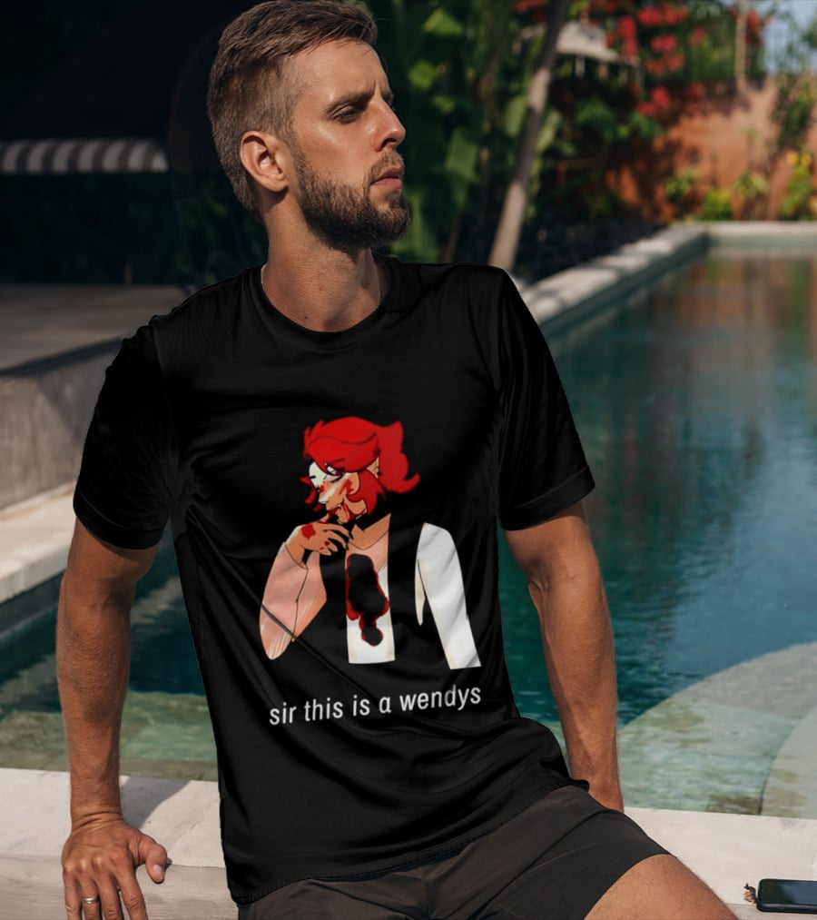 Sir This Is A Wendys Red Haired Character With White T-Shirt