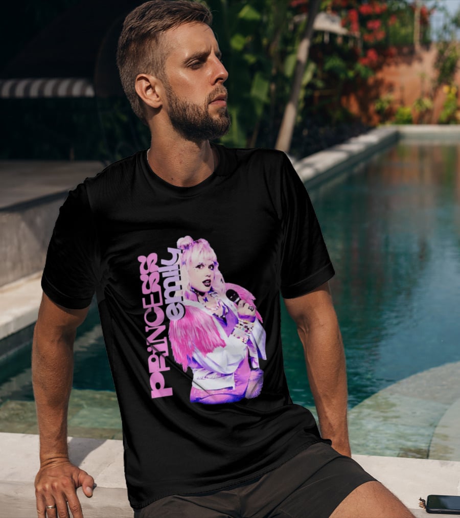 Princess Emily Pop Star Style Microphone Fashion T-Shirt