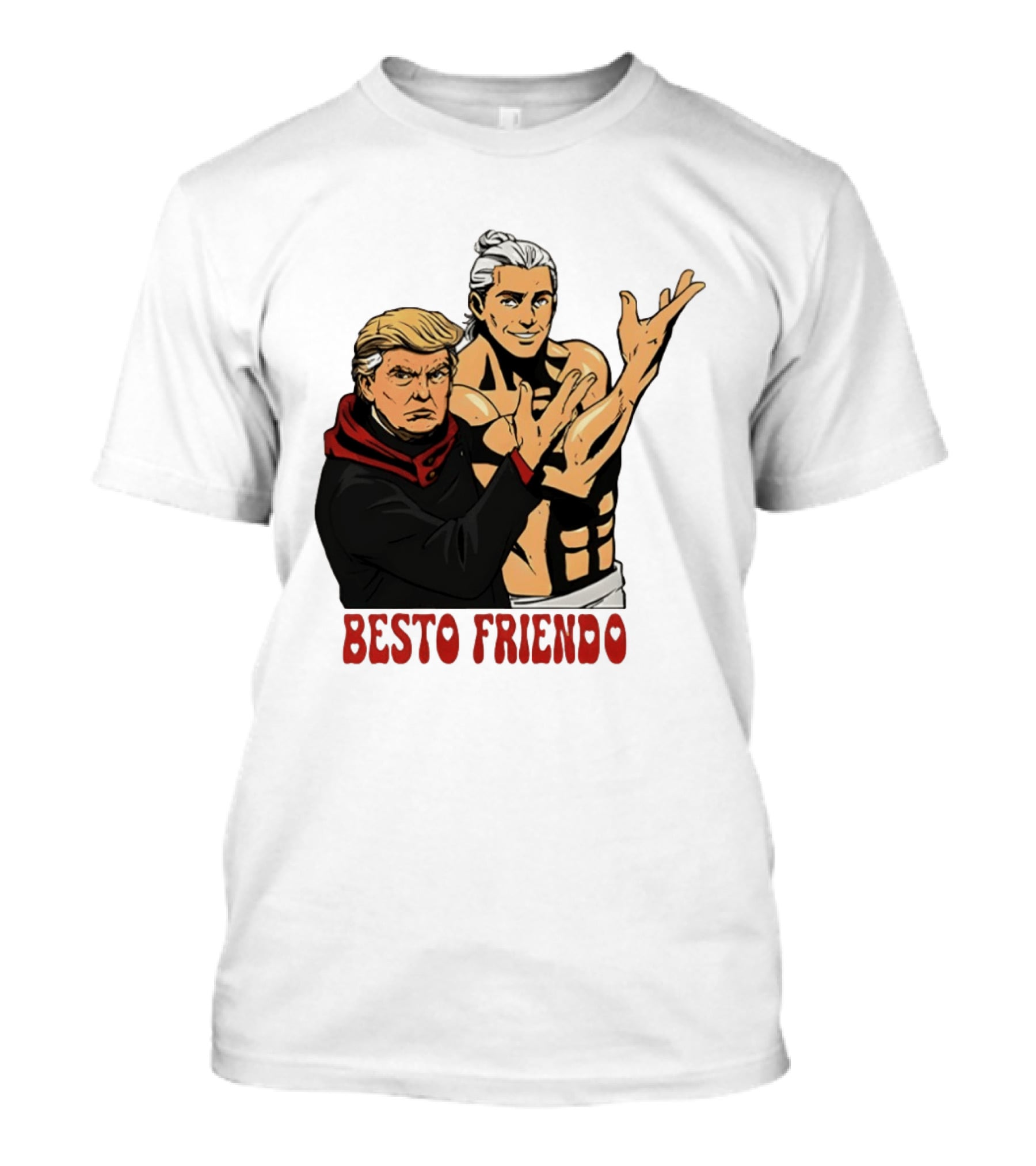 Besto Friendo Trump Anime Crossover Meme T-Shirt