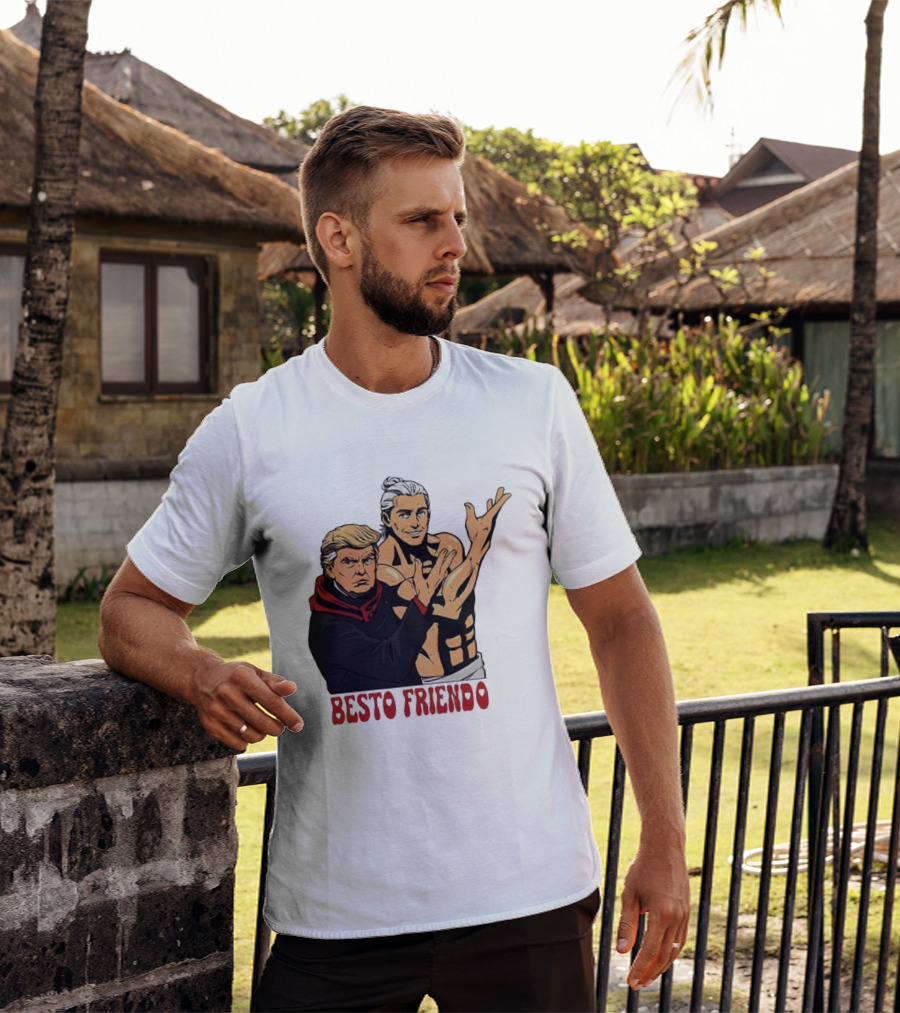 Besto Friendo Trump Anime Crossover Meme T-Shirt
