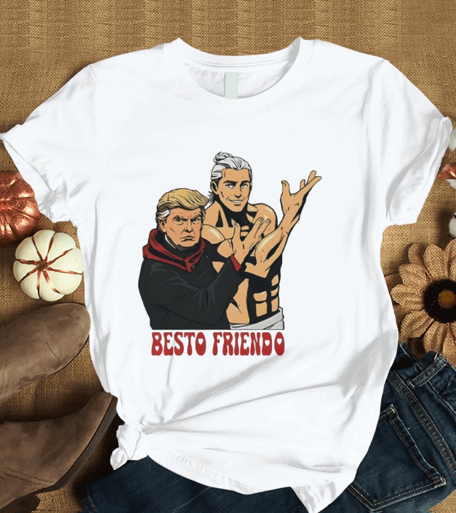 Besto Friendo Trump Anime Crossover Meme T-Shirt