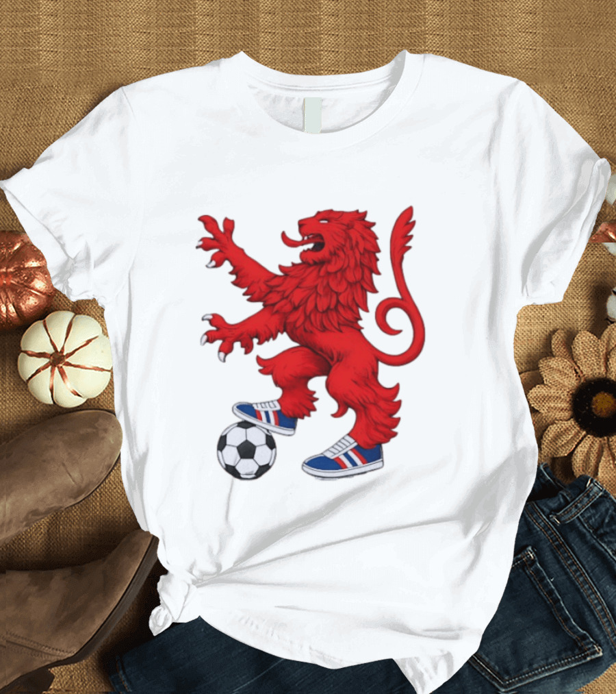 Every Other Saturday Rangers FC Red Lion Mascot Soccer Shoes T-Shirt