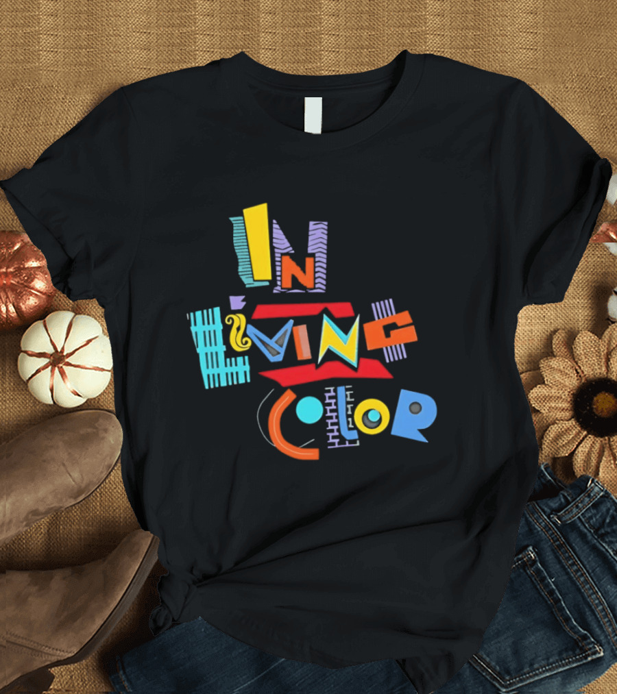 In Living Color 90s Retro Style Vivid T-Shirt
