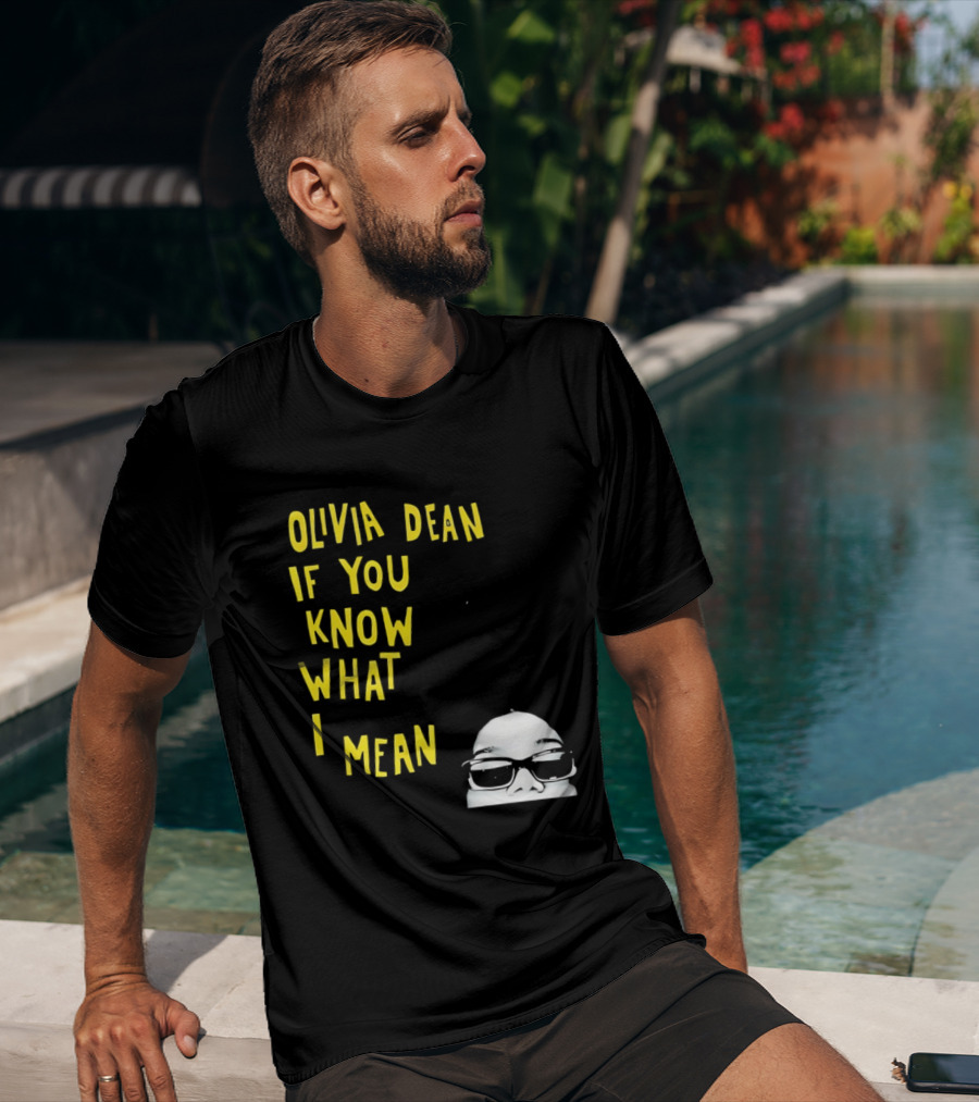 Olivia Dean If You Know What I Mean Glasses Sketch T-Shirt