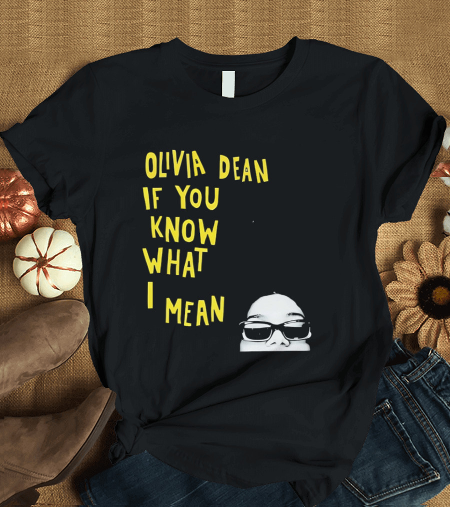 Olivia Dean If You Know What I Mean Glasses Sketch T-Shirt