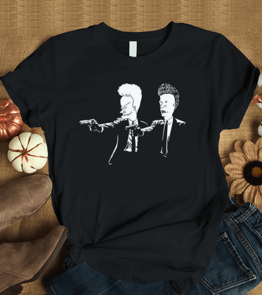 Pulp Fiction Slackers Suit Up Iconic Duo Pose T-Shirt