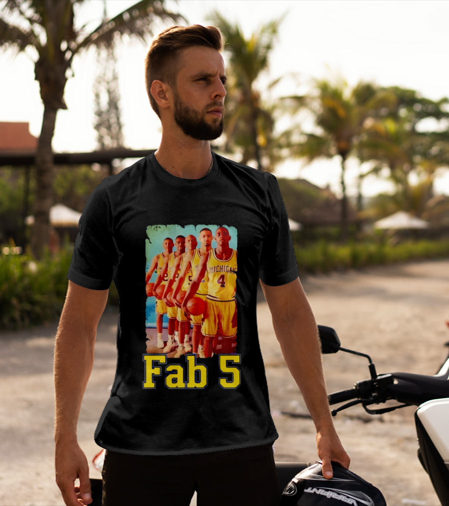 Fab Five Michigan Wolverines Basketball Fab 5 T-Shirt
