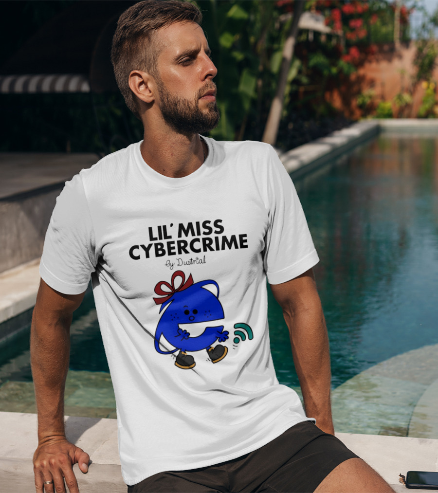 Lil' Miss Cybercrime By Dustrial Retro Style Mischievous T-Shirt