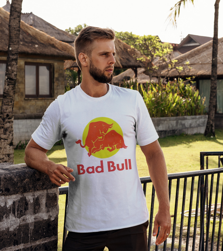 Bad Bull Red Bull Parody Bulls T-Shirt