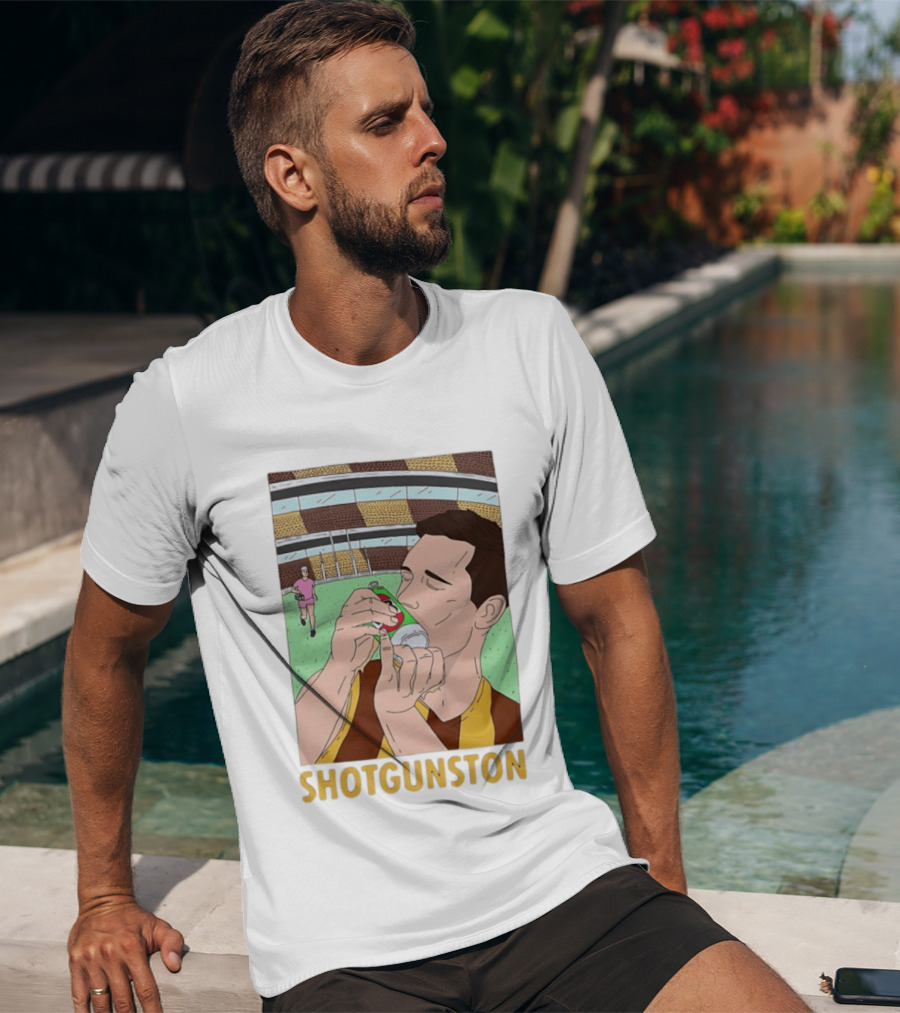 Jack Gunston Shotgunston Hawthorn Football Club Official Merchandise T-Shirt
