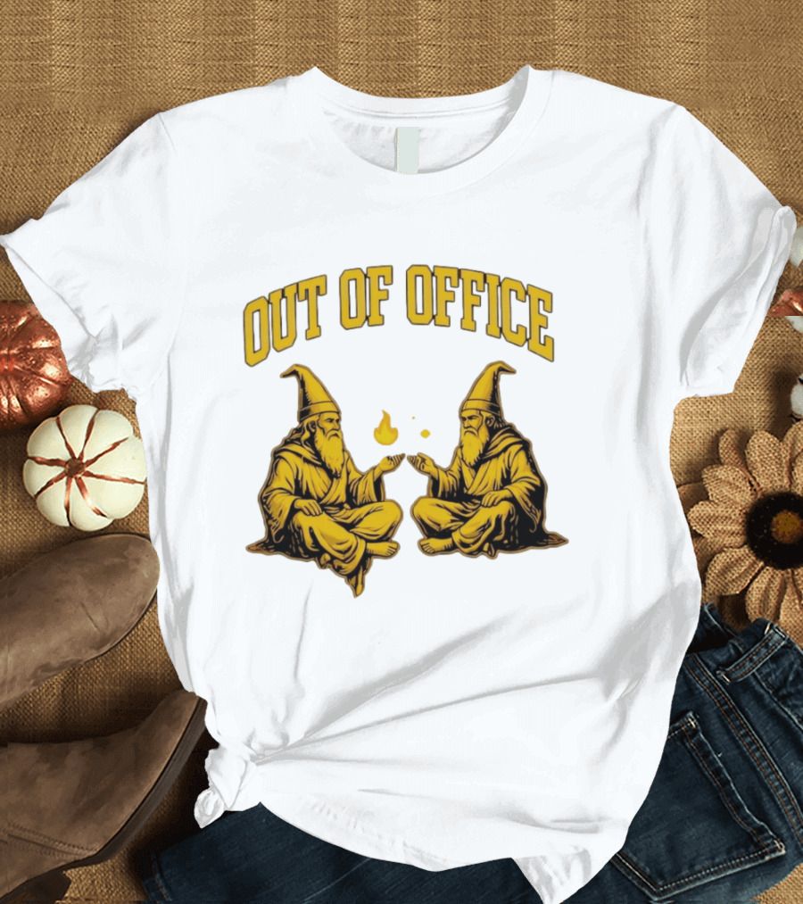 Out Of Office Wizards Magical Sorcery Wizardry Duo T-Shirt